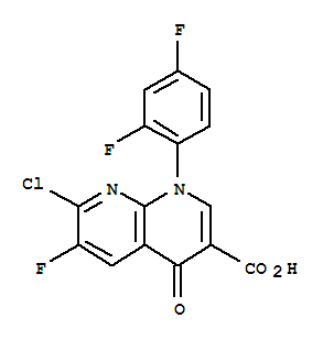 7-氯-1-(2,4-二氟苯)-6-氟-4-酮-1,4-二氫-1,8-萘啶-3-羧酸
