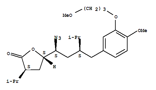 (3S,5S)-5-[(1S,3S)-1-疊氮基-3-[[4-甲氧基-3-(3-甲氧基丙氧基)苯基]甲基]-4-芐基]二氫-3-異丙基-2(3H)-呋喃酮
